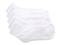 Athletic Cushioned Performance Women's Quarter Crew Socks - 5 Pack White view
