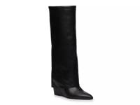 Evander Wide Calf Foldover Boot Black view