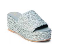 Peony Wedge Sandal Slate Blue view