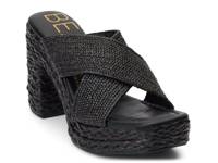 Caravan Platform Sandal Black view