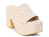 Como Platform Sandal Beige Raffia view