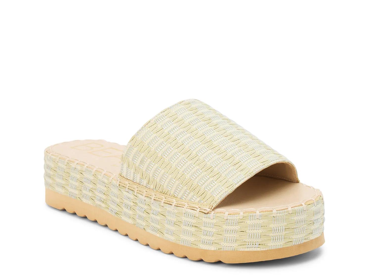 Beach by Matisse Del Mar Platform Sandal | Women's | Light Natural Raffia | Size 6 | Sandals