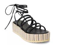 Eli Platform Sandal Black view