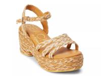 Mykonos Platform Sandal Tan Multicolor view
