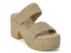Ocean Ave Platform Sandal Taupe Raffia view