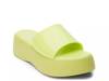 Solar Platform Sandal Lime Green view