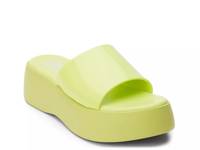 Solar Platform Sandal Lime Green view