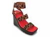 Paige Platform Sandal Black Leopard Print view