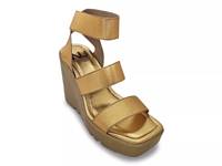 Paige Platform Sandal Gold view