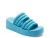 Totally Tubular Wedge Sandal Aqua Blue view