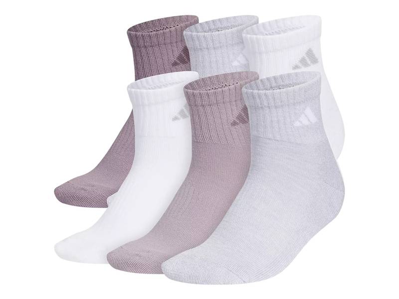 Athletic Cushioned Women's Quarter Ankle Socks - 6 Pack
