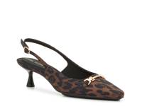 Tilan Pump Brown/Black Leopard Print Fabric view