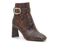 Branina Bootie Dark Brown/Black Snake Print Synthetic view