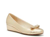 Mesa Wedge Pump Gold Metallic view