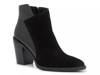 Darius Bootie Black Suede/Snake Print view