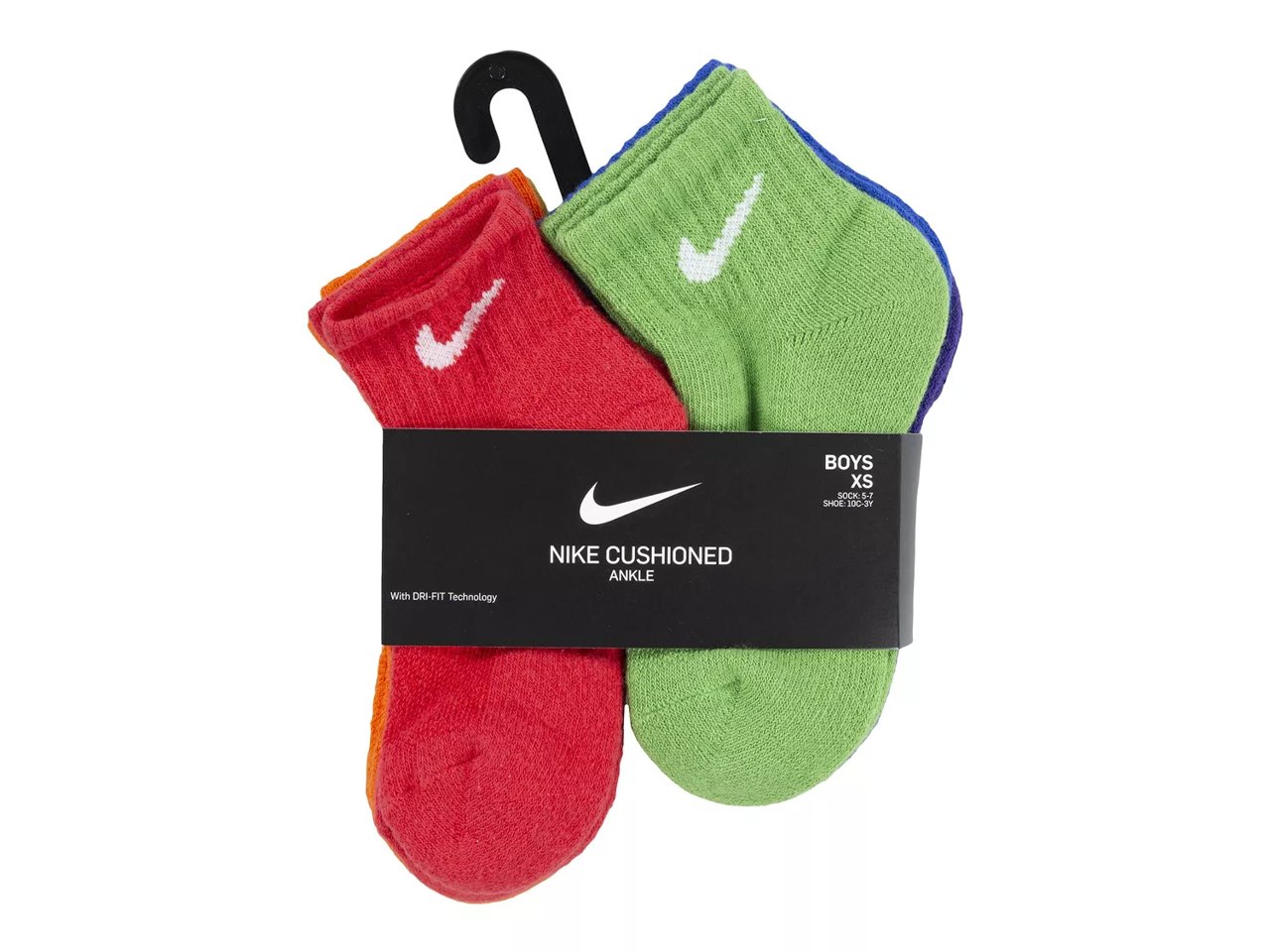 Cushioned Kids' Quarter Ankle Socks - 6 Pack