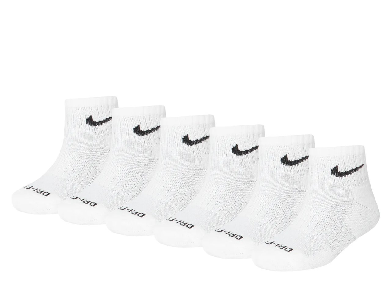 Cushioned Kids' Quarter Ankle Socks - 6 Pack