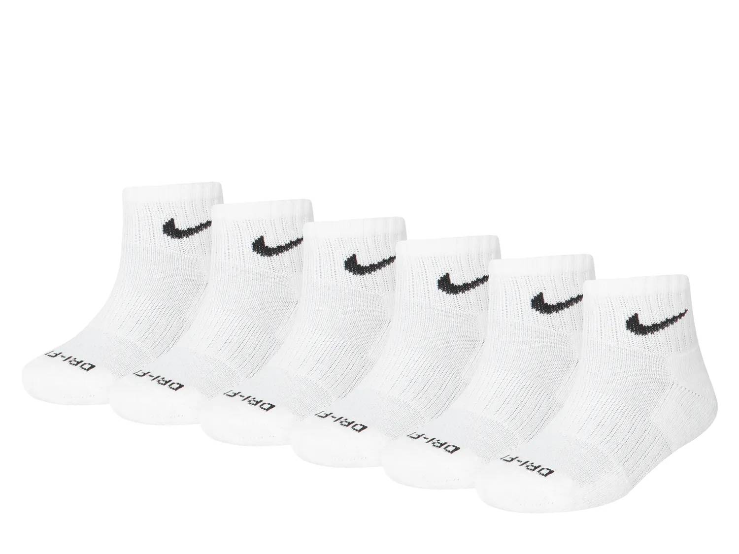 Cushioned Kids' Quarter Ankle Socks - 6 Pack