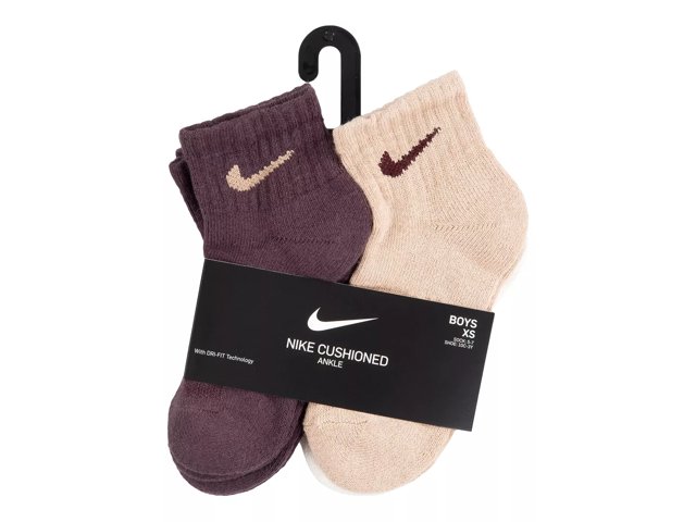 Cushioned Kids' Quarter Ankle Socks - 6 Pack