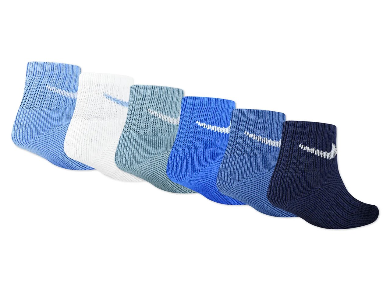 Cushioned Kids' Quarter Ankle Socks - 6 Pack