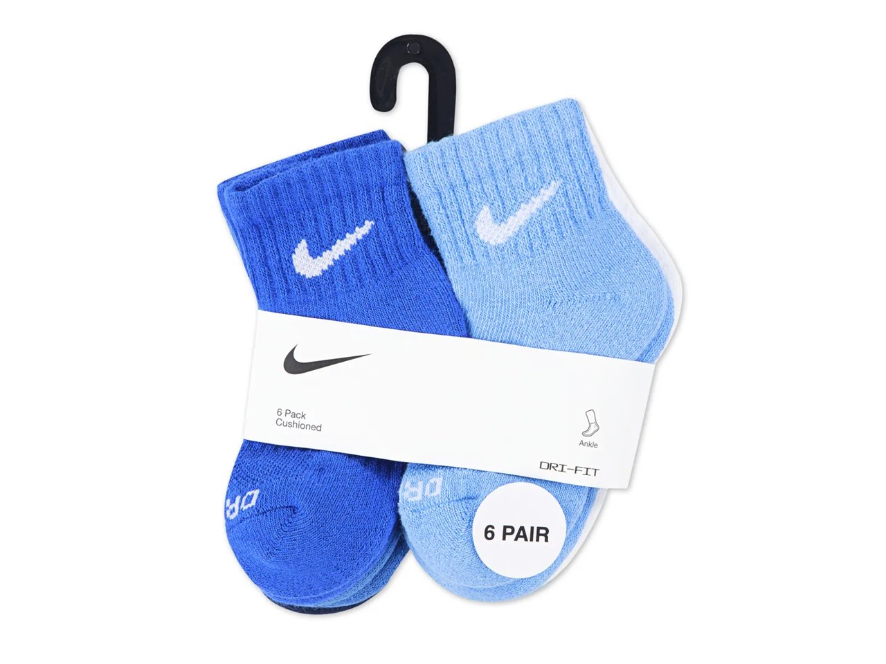 Cushioned Kids' Quarter Ankle Socks - 6 Pack