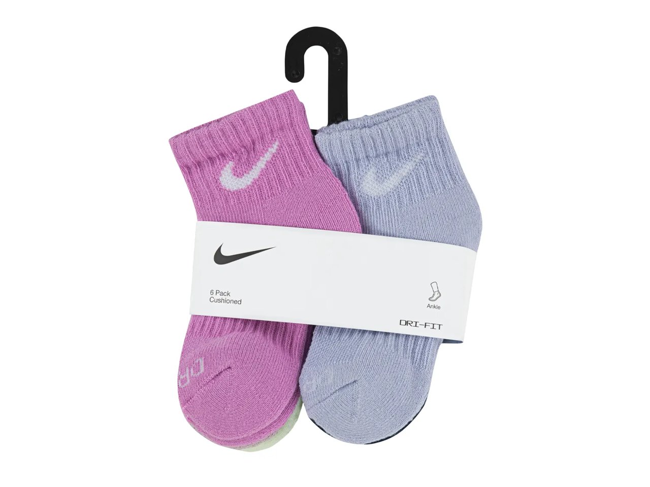 Cushioned Kids' Quarter Ankle Socks - 6 Pack