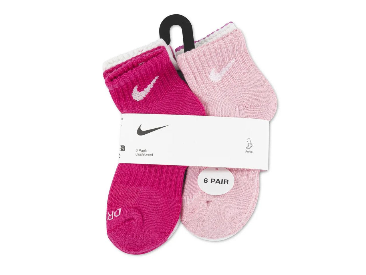 Cushioned Kids' Quarter Ankle Socks - 6 Pack