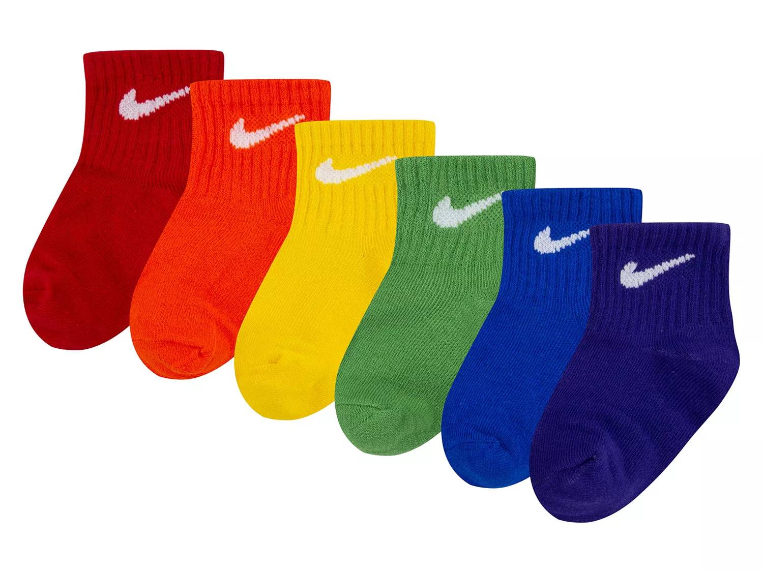 Solid Kids' Quarter Ankle Socks - 6 Pack