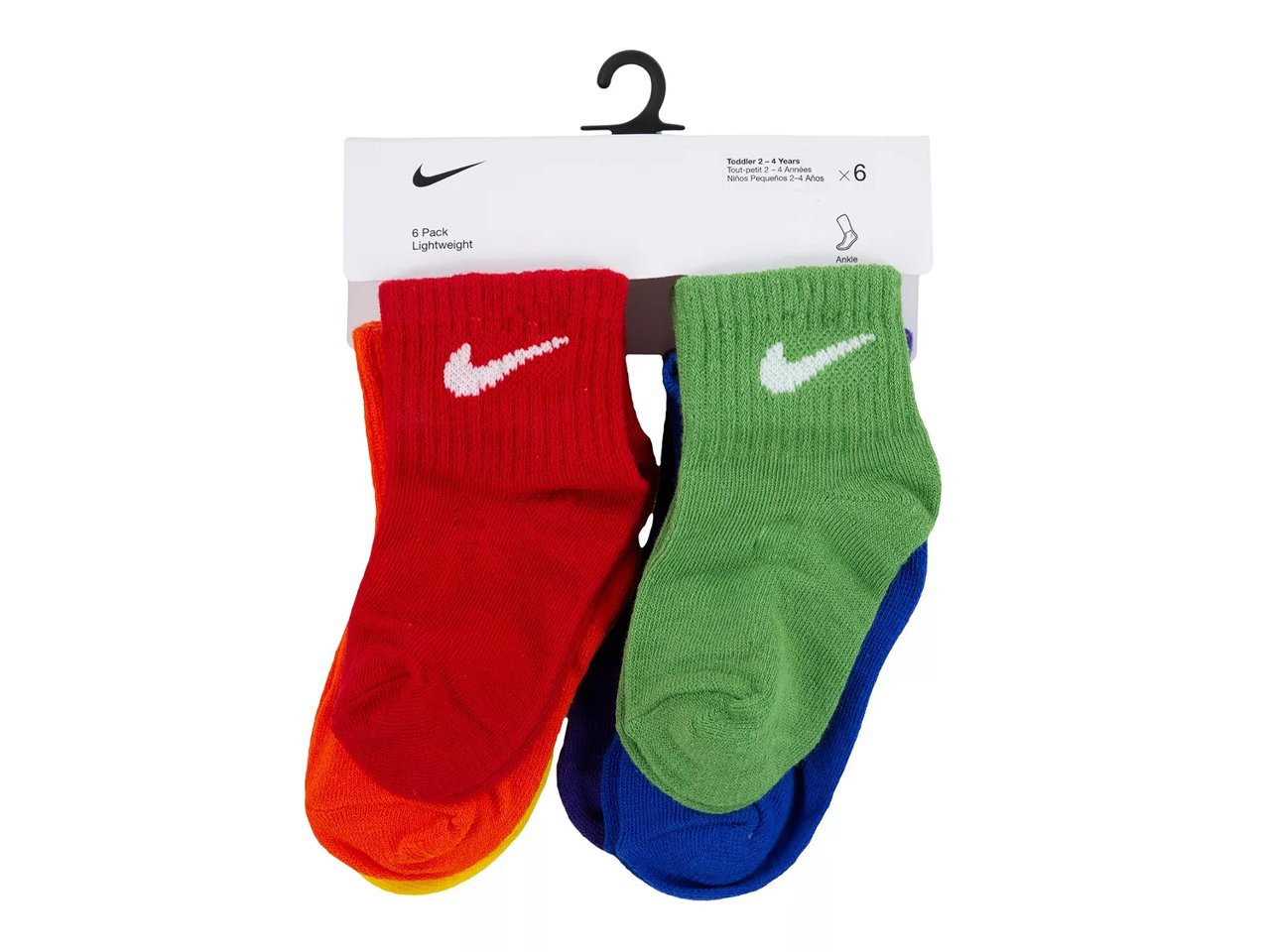 Solid Kids' Quarter Ankle Socks - 6 Pack