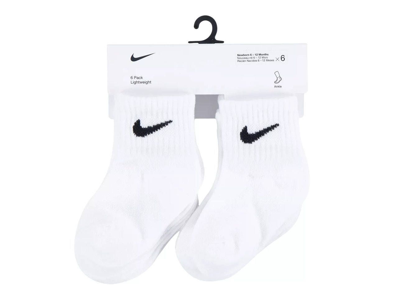 Solid Kids' Quarter Ankle Socks - 6 Pack