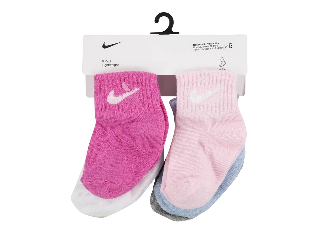 Solid Kids' Quarter Ankle Socks - 6 Pack