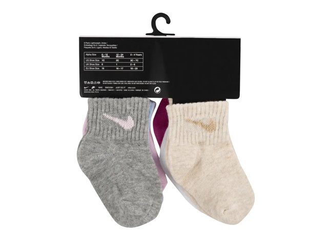 Solid Kids' Quarter Ankle Socks - 6 Pack