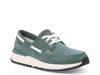 Leap Trainer Boat Shoe - Men's Sage Green Suede view