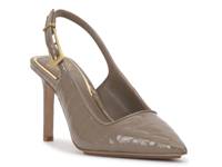 Brendie Pump Taupe Croc Print Leather view