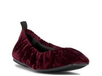 Verline Flat Wine Red/Black Velvet view