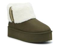 Shayla Platform Bootie Olive Green view