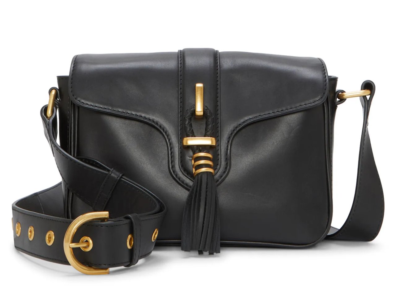 Maecy Leather Crossbody Bag