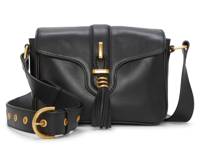 Maecy Leather Crossbody Bag Black Leather view