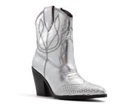Omaha Western Bootie Silver Metallic view
