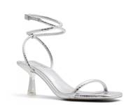 Dime Sandal Silver Metallic Snake Print view