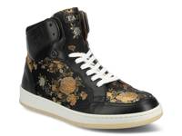 Rapido High-Top Sneaker Black Floral Print view