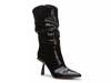 Senimi Boot Black Croc Print Patent Synthetic view
