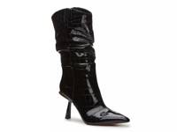 Senimi Boot Black Croc Print Patent Synthetic view