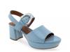 Chamber Platform Sandal Blue Patent Synthetic view