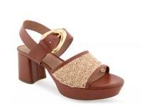 Chamber Platform Sandal Brown Raffia view