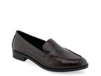 Everest Loafer Dark Brown Croc Print view