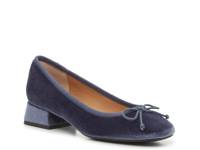 Jaya Pump Chambray Blue Velvet Fabric view