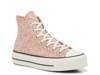 Chuck Taylor All Star Glitter Platform Sneaker - Women's Peach view