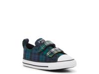 Chuck Taylor All Star Plaid High-Top Sneaker - Kids' Blue/Green Plaid view