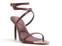 Bamby Sandal Dark Brown Snake Print view